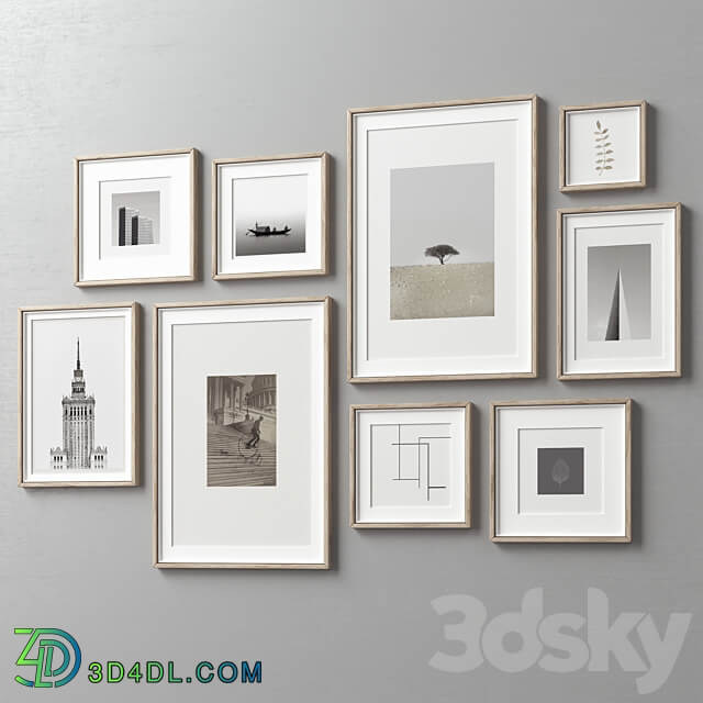 Picture Frames Set 264 3D Models