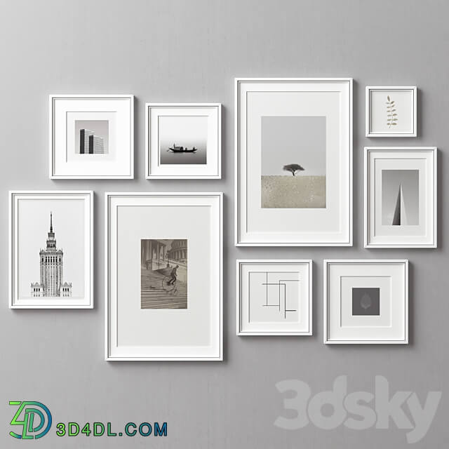 Picture Frames Set 264 3D Models