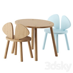 Table Chair MOUSE CHAIR TABLE by Nofred 