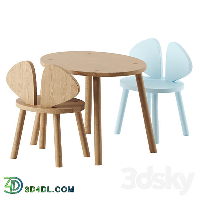 Table Chair MOUSE CHAIR TABLE by Nofred