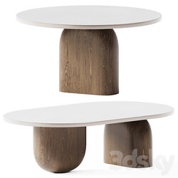 Oval Coffee Table Philip by Essential Home 3D Models 