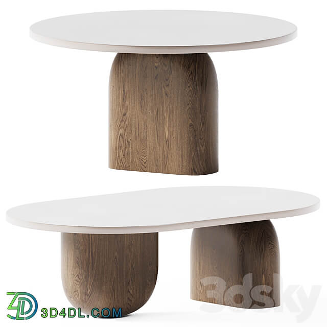 Oval Coffee Table Philip by Essential Home 3D Models