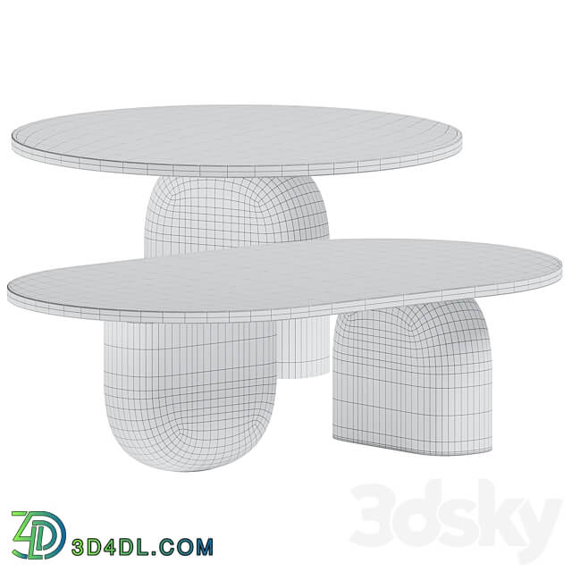 Oval Coffee Table Philip by Essential Home 3D Models