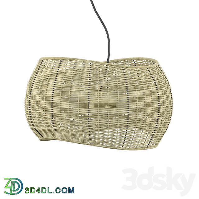 Pendant light Althea Wicker Pendant Light Crate and Barrel 