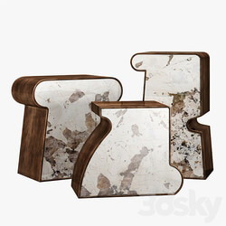 Kelly Wearstler ternion traid tercet side table 