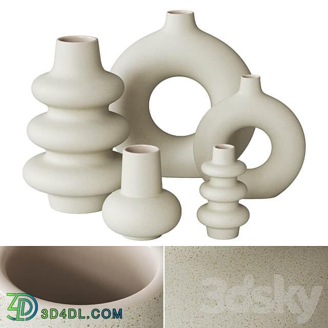 Ceramic vases H M 3D Models