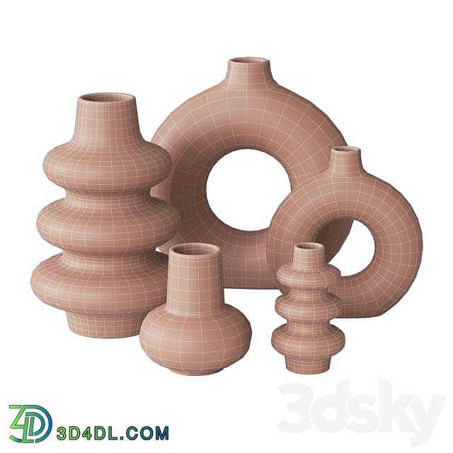 Ceramic vases H M 3D Models