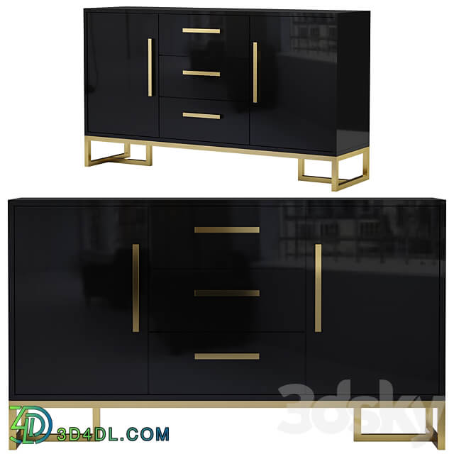 Sideboard Chest of drawer Modern Luxurious 59 Buffet Sideboard Homary