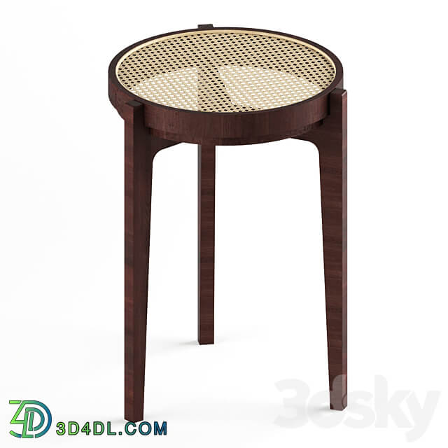 Stackable oak and rattan stool Bar stool Solid wood stools