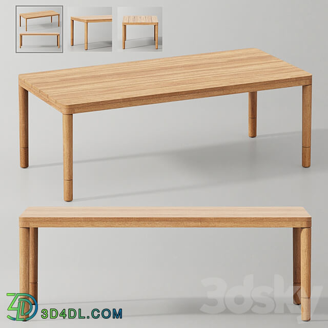 MIRAMAR TEAK DINING TABLE