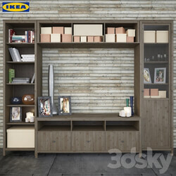 The combination of Ikea to HEMNES living room series 3D Models 