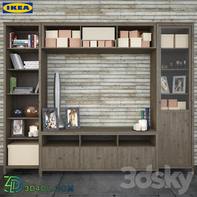 The combination of Ikea to HEMNES living room series 3D Models