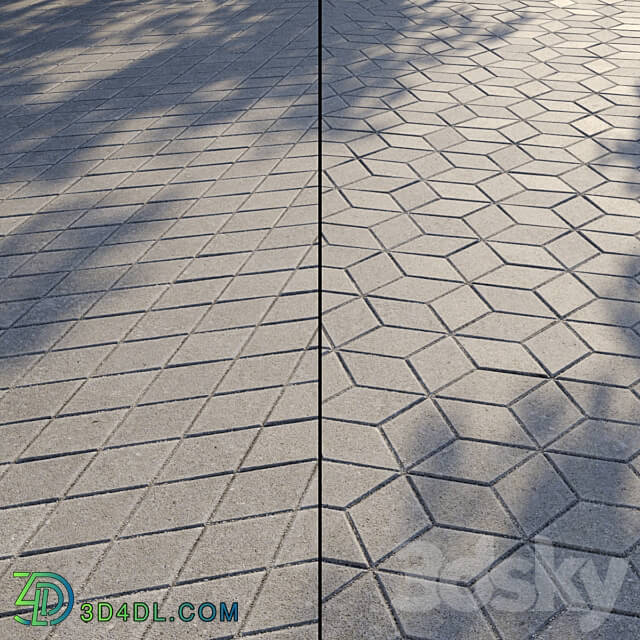 Paving Type 1 Set 15 3D Models