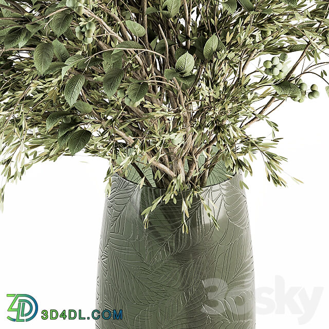Green Branch in vase 59