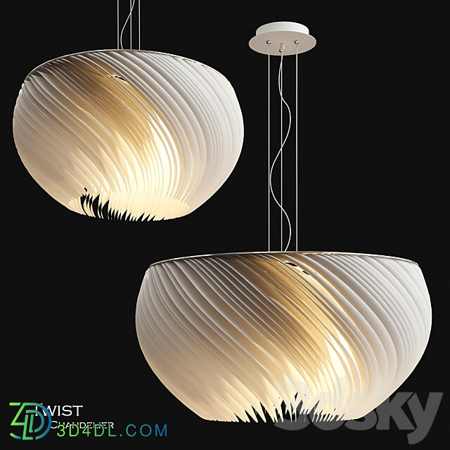 Pendant light Twist chandelier