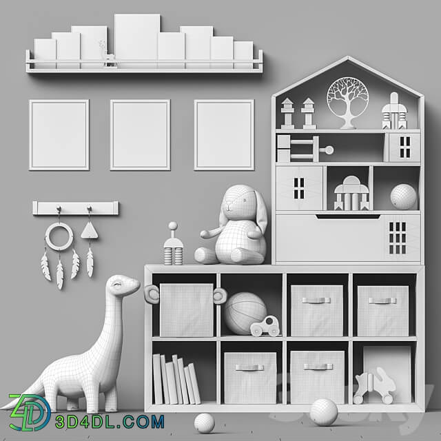 Toys and furniture set 109 Miscellaneous 3D Models