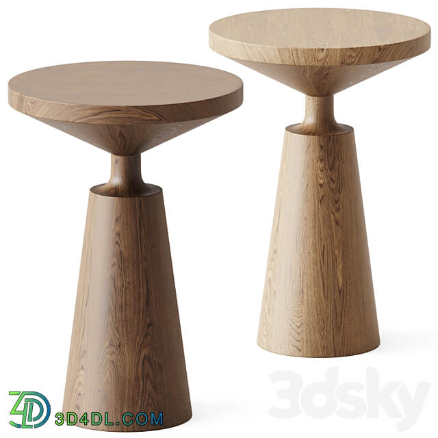 Wooden Contemporary Nicole Side 3D Models