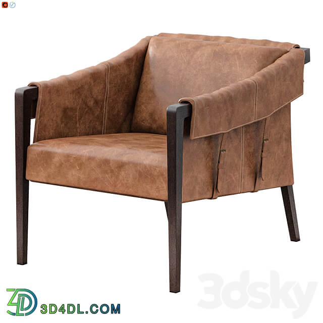 BAUER TOP GRAIN LEATHER CHAIR WARM TAUPE DAKOTA 