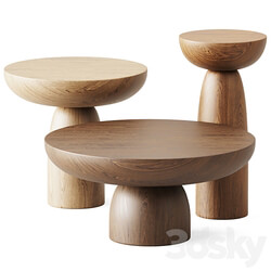 Wooden Coffee Tables Olo by Mogg 3D Models 