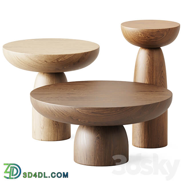 Wooden Coffee Tables Olo by Mogg 3D Models