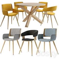 Table Chair La Forma. ARENDAL table. Chair Heiman Andre 