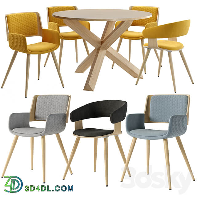 Table Chair La Forma. ARENDAL table. Chair Heiman Andre