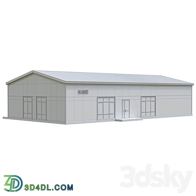 Sandwich panel building