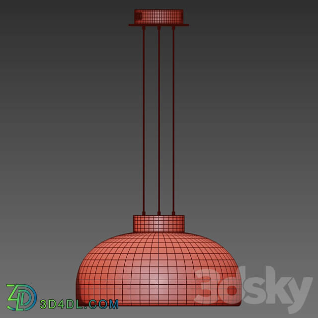 Pendant light LEUCOS LED blown glass pendant lamp