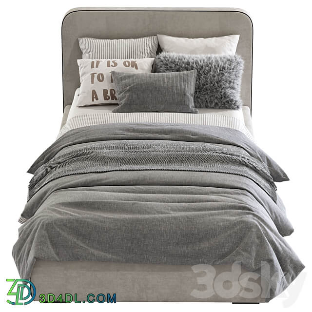 Bed with a soft headboard 11