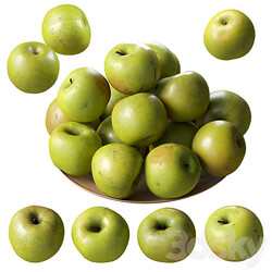 Granny Smith Apples. 4 models 