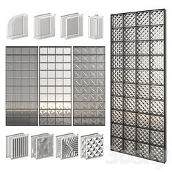 Other decorative objects Glass Block Wall 01 