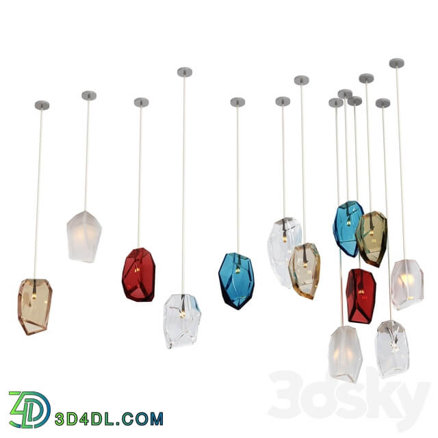 Chandeliers Crystal rock. Arik Levy Pendant light 3D Models