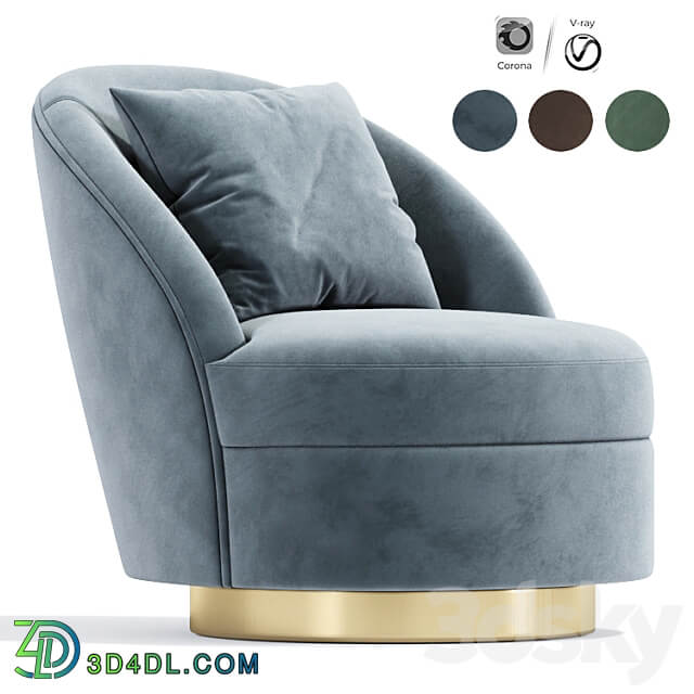 Axel Swivel Arm Chair