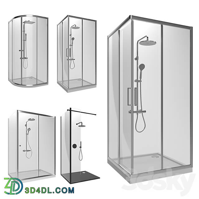 Omnires Shower Enclosures set 2