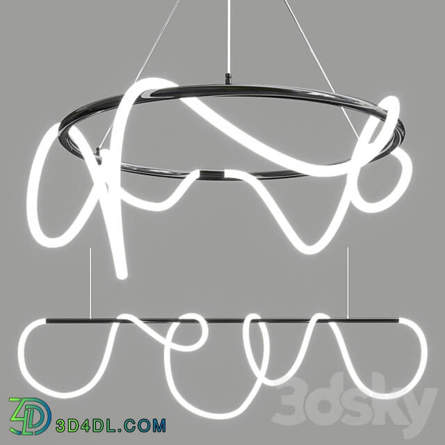 Pendant light Glorify Black Gold Set