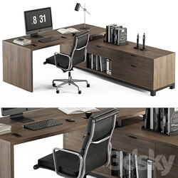 Office Furniture L Type Desk Manager Set 30 