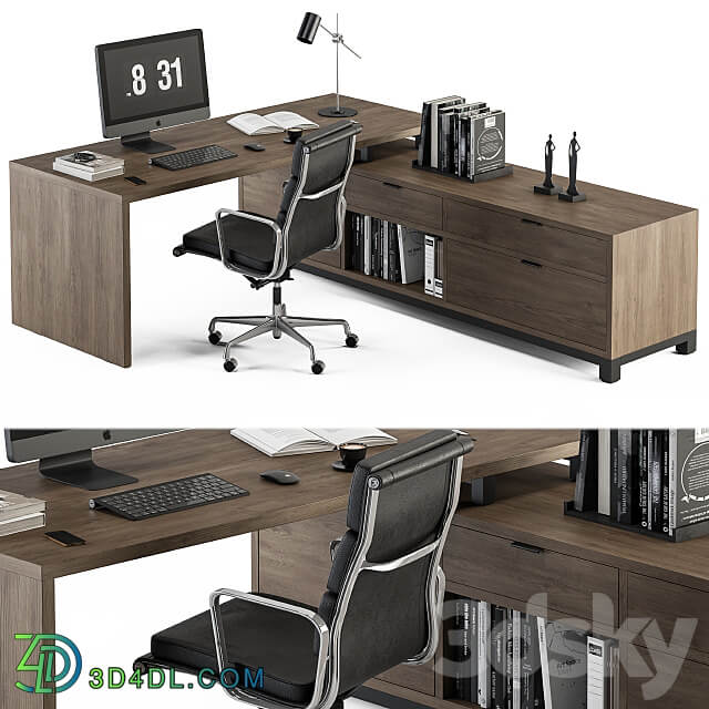 Office Furniture L Type Desk Manager Set 30