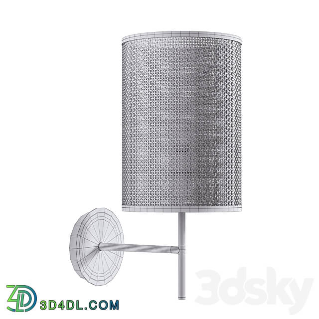 Metal and braided wall lamp Cara