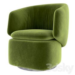 Crescent swivel chair 