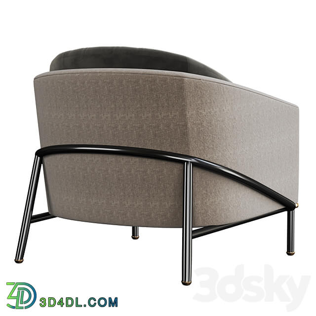 Minotti fil noir armchair