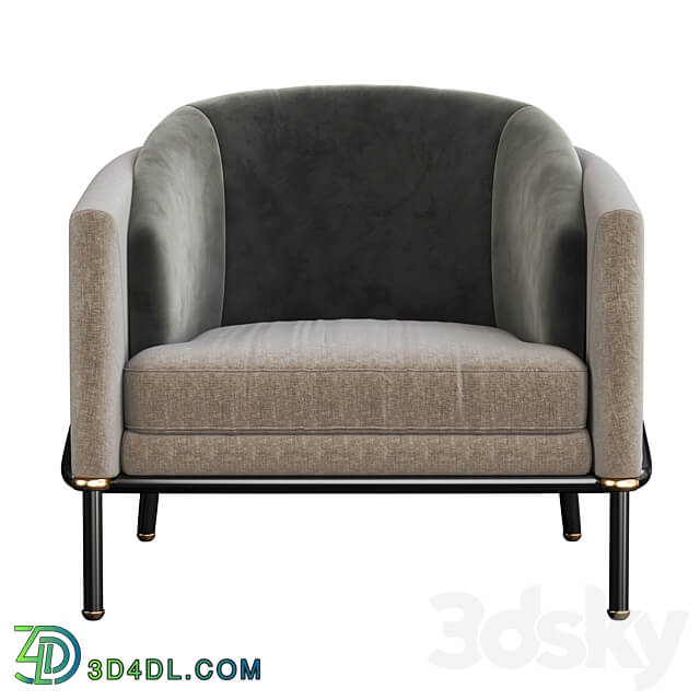 Minotti fil noir armchair