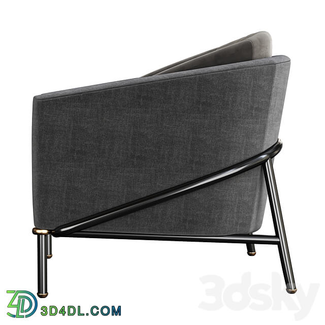 Minotti fil noir armchair
