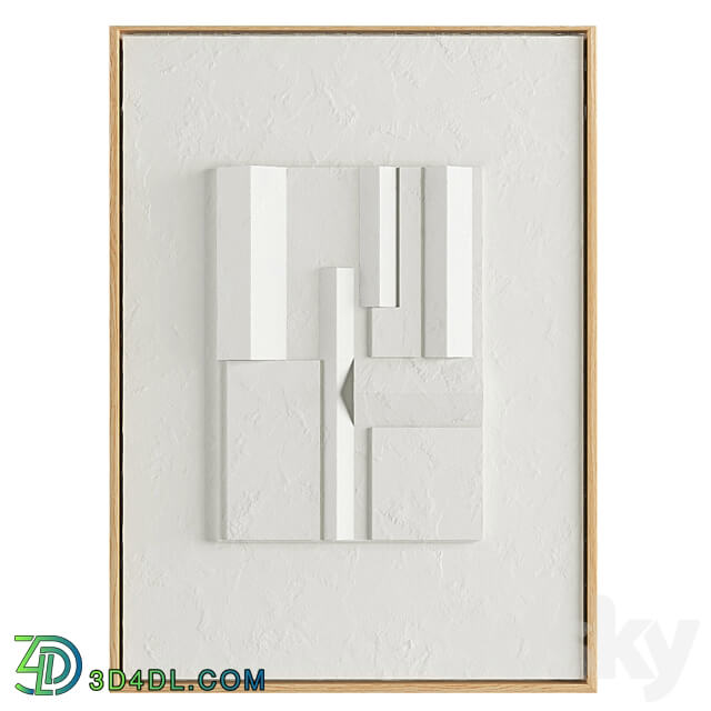 Iolastudios Plaster Painted Relief Artwork 04