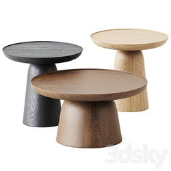 Wooden Coffee Tables Hrib by Javorina 3D Models 