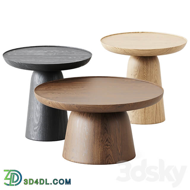 Wooden Coffee Tables Hrib by Javorina 3D Models