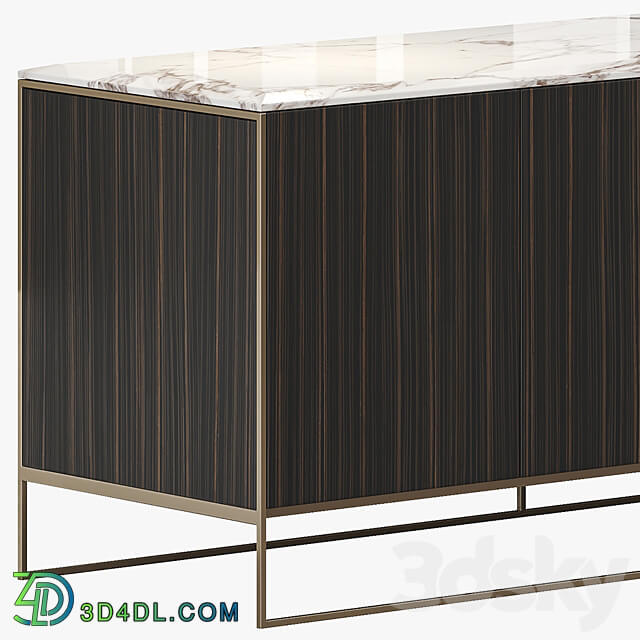 Sideboard Chest of drawer MINOTTI CALDER BRONZE LIVING HORIZZONTAL SIDEBOARD