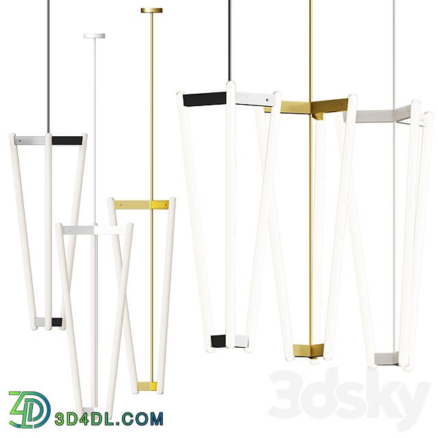 Pendant light Tube chandelier lamp