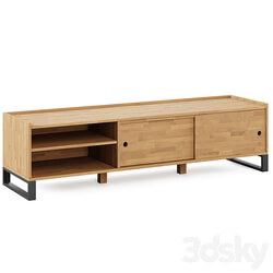 Hiba Solid Oak & Steel TV Unit 2 by LA REDOUTE INTERIEURS 