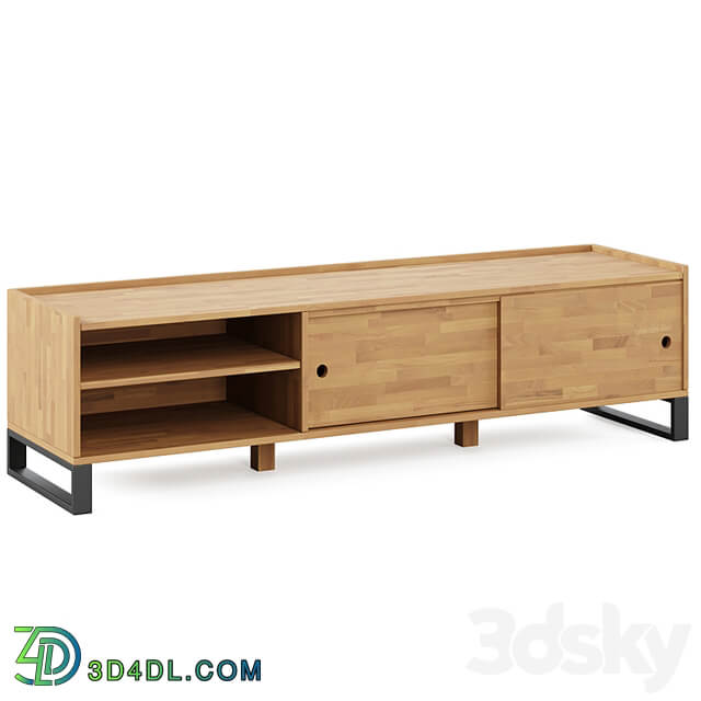 Hiba Solid Oak & Steel TV Unit 2 by LA REDOUTE INTERIEURS