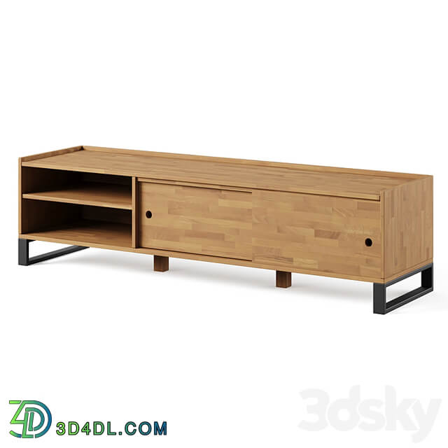 Hiba Solid Oak & Steel TV Unit 2 by LA REDOUTE INTERIEURS